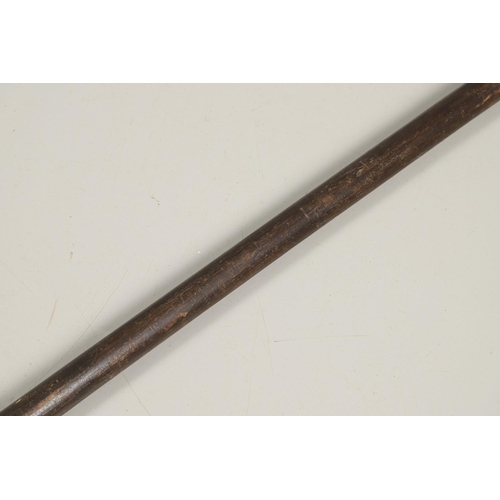 120 - AN UNUSUAL MID 18TH CENTURY SERGEANT's  HALBARD. The blade with central pointed spike above a broad ... 