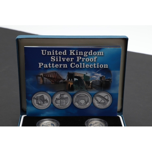 932 - A ROYAL MINT SILVER PROOF £1.00 COIN COLLECTION, 2003. A four coin silver proof pattern collection, ... 