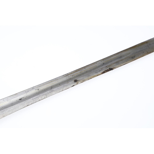 125 - AN IMPERIAL GERMAN M1871 PATTERN BAYONET AND SCABBARD. With a 45cm pointed, single sharpened edged a... 