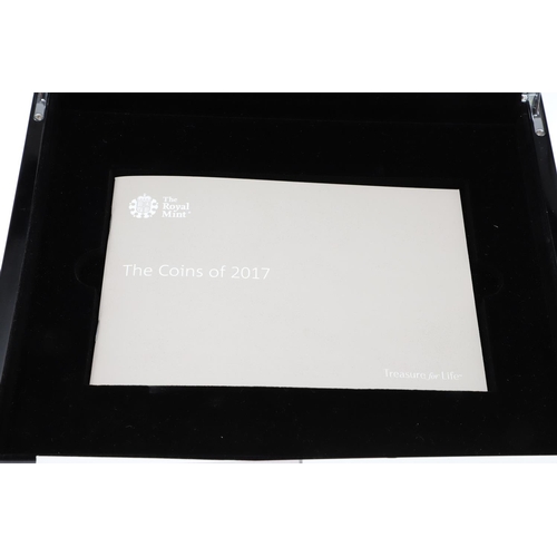 952 - A ROYAL MINT 2017 SILVER PROOF PRESENTATION COIN SET. 'The Coins of 2017', a Royal Mint presentation... 