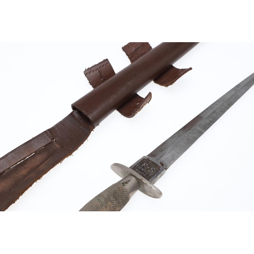 174 - A SECOND WORLD WAR FIRST PATTERN FAIRBAIRN SYKES FIGHTING KNIFE BY WILKINSON. A Fairbairn Sykes knif... 