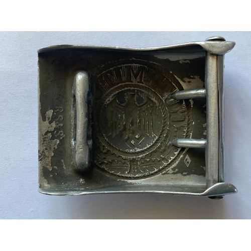 229 - A SECOND WORLD WAR GERMAN BELT BUCKLE AND ANOTHER SIMILAR. A Second World War German Army belt buckl... 