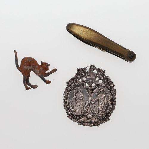 242 - A COLLECTION OF MILITARY AND SIMILAR PIN BADGES AND SIMILAR ITEMS. A collection of Military and simi... 