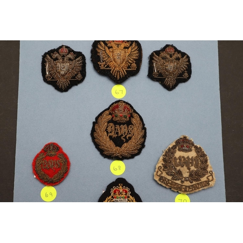 247 - A COLLECTION OF 1ST AND 2ND DRAGOON GUARDS CLOTH PATCHES. An interesting and well presented collecti... 