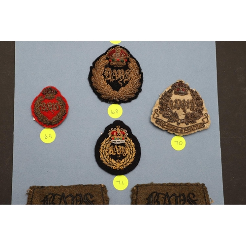 247 - A COLLECTION OF 1ST AND 2ND DRAGOON GUARDS CLOTH PATCHES. An interesting and well presented collecti... 