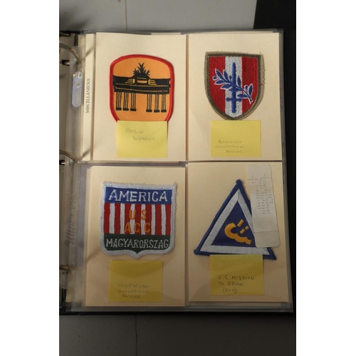 257 - AN EXTENSIVE COLLECTION OF AMERICAN PATCHES 's HOULDER PATCH INSIGNIA OF THE UNITED STATES ARMED FOR... 