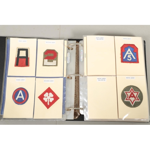 257 - AN EXTENSIVE COLLECTION OF AMERICAN PATCHES 's HOULDER PATCH INSIGNIA OF THE UNITED STATES ARMED FOR... 