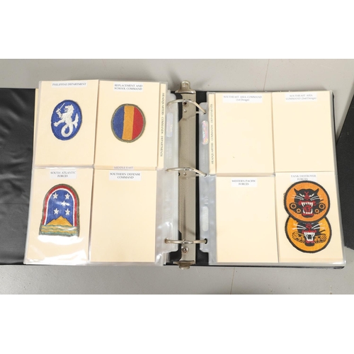 257 - AN EXTENSIVE COLLECTION OF AMERICAN PATCHES 's HOULDER PATCH INSIGNIA OF THE UNITED STATES ARMED FOR... 