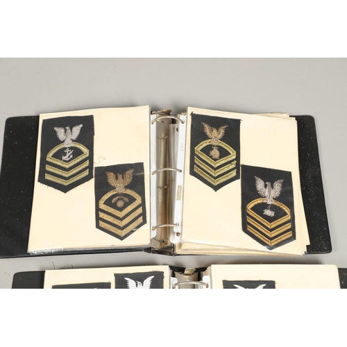 259 - A COLLECTION OF AMERICAN NAVY RANK AND TRADE PATCHES. A large collection of cloth patches to include... 