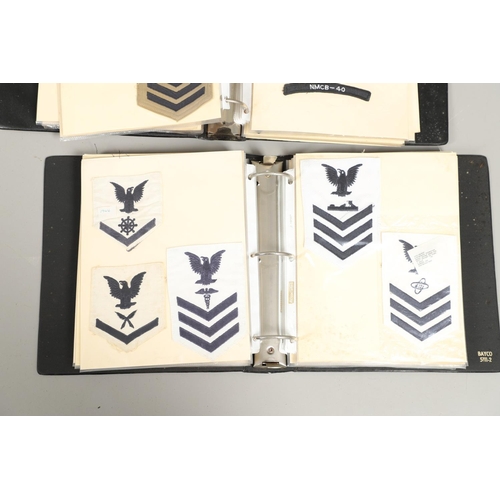 259 - A COLLECTION OF AMERICAN NAVY RANK AND TRADE PATCHES. A large collection of cloth patches to include... 