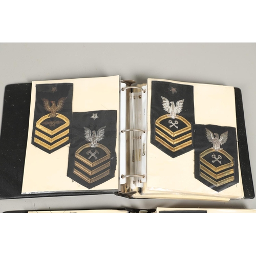 259 - A COLLECTION OF AMERICAN NAVY RANK AND TRADE PATCHES. A large collection of cloth patches to include... 