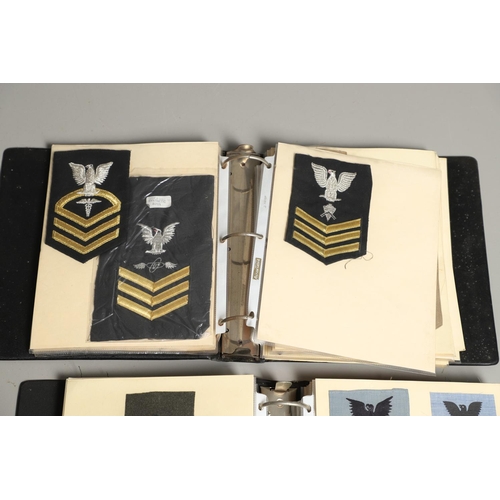 259 - A COLLECTION OF AMERICAN NAVY RANK AND TRADE PATCHES. A large collection of cloth patches to include... 