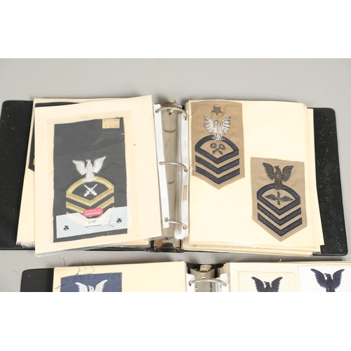 259 - A COLLECTION OF AMERICAN NAVY RANK AND TRADE PATCHES. A large collection of cloth patches to include... 