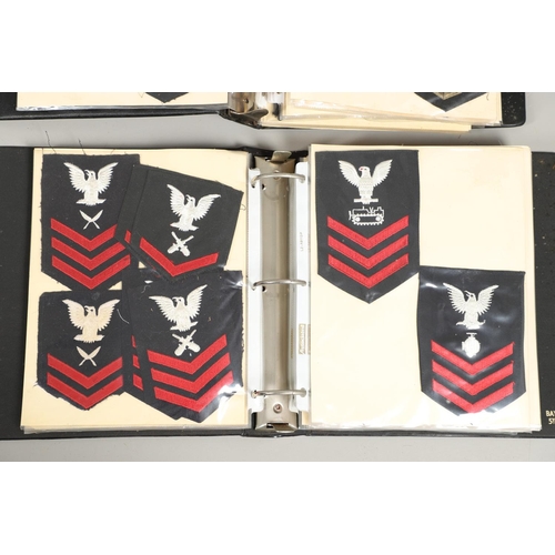 259 - A COLLECTION OF AMERICAN NAVY RANK AND TRADE PATCHES. A large collection of cloth patches to include... 