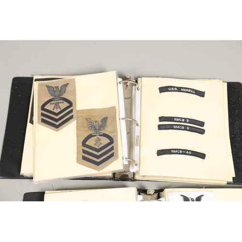 259 - A COLLECTION OF AMERICAN NAVY RANK AND TRADE PATCHES. A large collection of cloth patches to include... 