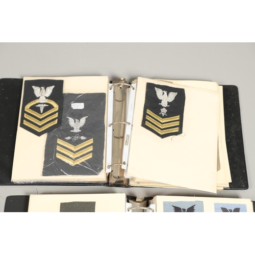 259 - A COLLECTION OF AMERICAN NAVY RANK AND TRADE PATCHES. A large collection of cloth patches to include... 