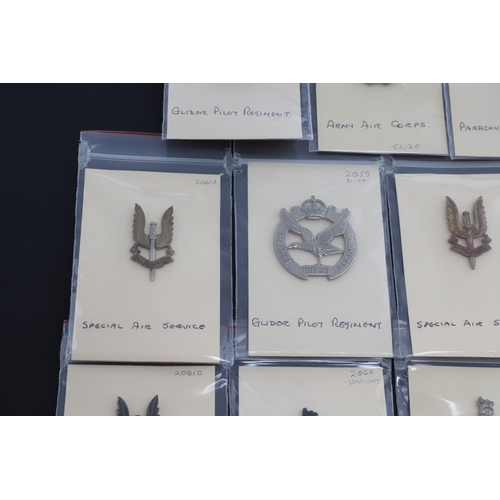 353 - A COLLECTION OF MILITARY CAP BADGES FOR AIRBORNE FORCES. A collection cap badges for airborne forces... 