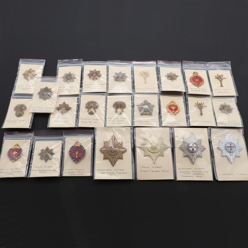 357 - A COLLECTION OF CAP AND OTHER BADGES FOR VARIOUS GUARDS REGIMENTS. A collection of Guards badges to ... 