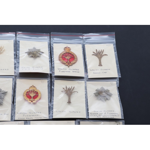 357 - A COLLECTION OF CAP AND OTHER BADGES FOR VARIOUS GUARDS REGIMENTS. A collection of Guards badges to ... 