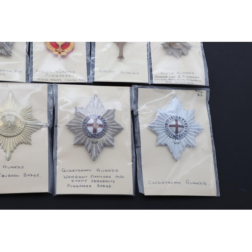 357 - A COLLECTION OF CAP AND OTHER BADGES FOR VARIOUS GUARDS REGIMENTS. A collection of Guards badges to ... 