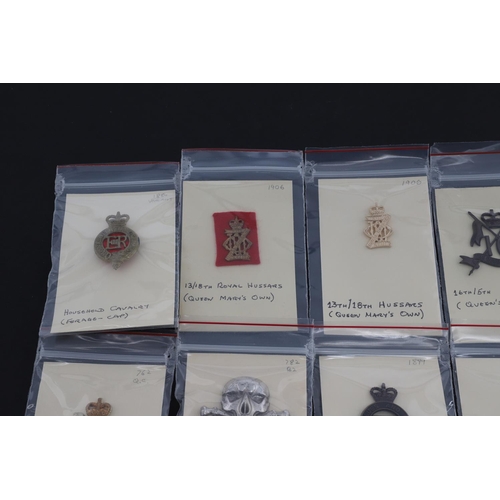 362 - A COLLECTION OF BRITISH ARMY CAP BADGES FOR THE CAVALRY POST FIRST WORLD WAR. A collection of Cap ba... 