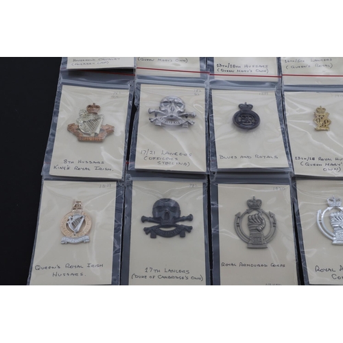 362 - A COLLECTION OF BRITISH ARMY CAP BADGES FOR THE CAVALRY POST FIRST WORLD WAR. A collection of Cap ba... 