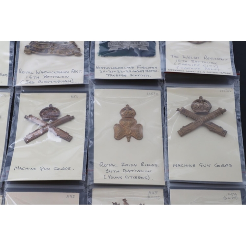 370 - A COLLECTION OF BRITISH MILITARY CAP BADGES, VARIOUS UNITS. A collection of cap badges for various u... 