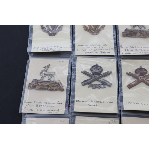 370 - A COLLECTION OF BRITISH MILITARY CAP BADGES, VARIOUS UNITS. A collection of cap badges for various u... 