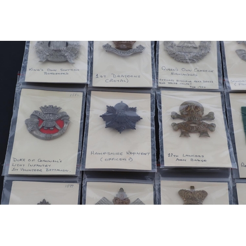 378 - A COLLECTION OF BRITISH MILITARY CAP BADGES. A mixed collection of cap and similar badges to include... 