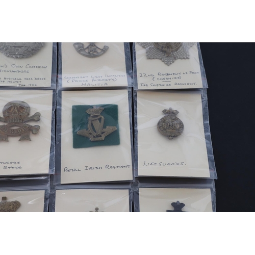 378 - A COLLECTION OF BRITISH MILITARY CAP BADGES. A mixed collection of cap and similar badges to include... 