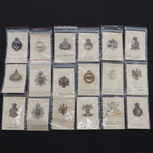 387 - A COLLECTION OF BRITISH ARMY CAP BADGES FOR THE CAVALRY POST FIRST WORLD WAR. A collection of Cap ba... 