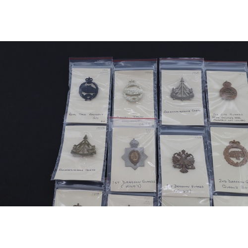 387 - A COLLECTION OF BRITISH ARMY CAP BADGES FOR THE CAVALRY POST FIRST WORLD WAR. A collection of Cap ba... 