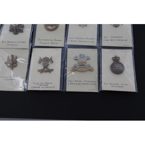 387 - A COLLECTION OF BRITISH ARMY CAP BADGES FOR THE CAVALRY POST FIRST WORLD WAR. A collection of Cap ba... 