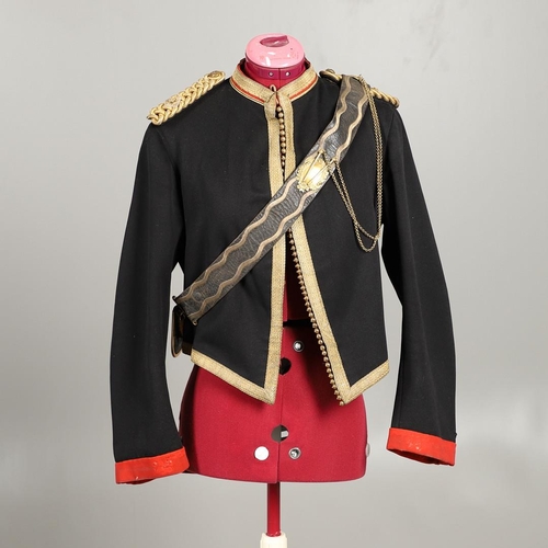 397 - A FINE VICTORIAN ROYAL ARTILLERY MESS UNIFORM WITH BELT AND POUCH WORN BY ALEXANDER RICHARD KIRKPATR... 