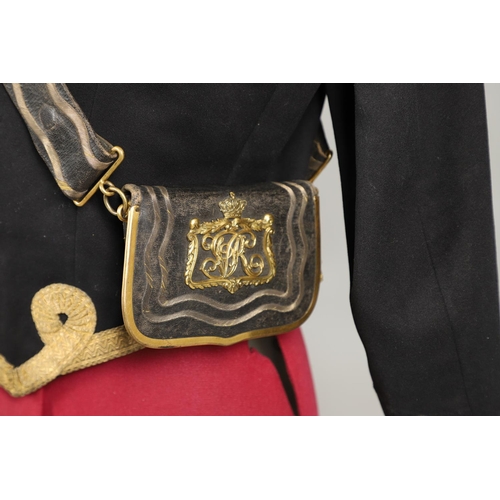 397 - A FINE VICTORIAN ROYAL ARTILLERY MESS UNIFORM WITH BELT AND POUCH WORN BY ALEXANDER RICHARD KIRKPATR... 