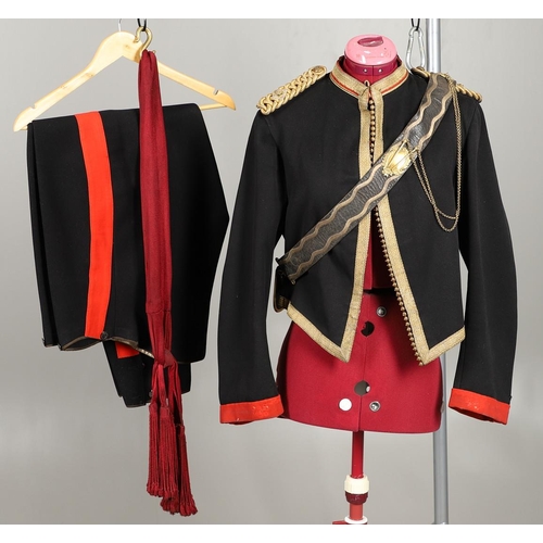 397 - A FINE VICTORIAN ROYAL ARTILLERY MESS UNIFORM WITH BELT AND POUCH WORN BY ALEXANDER RICHARD KIRKPATR... 