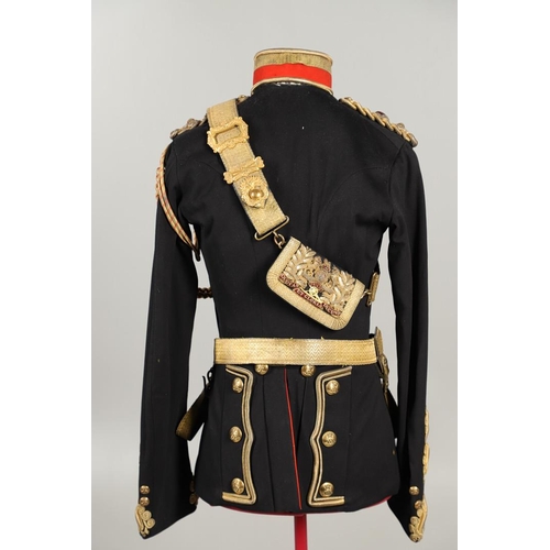 398 - THE MAGNIFICENT ROYAL ARTILLERY UNIFORM OF MAJOR GENERAL SIR GEORGE McKENZIE FRANKS KCB. The black u... 