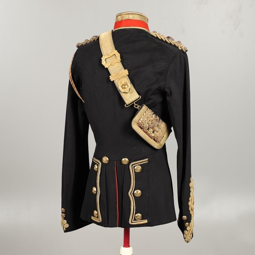 398 - THE MAGNIFICENT ROYAL ARTILLERY UNIFORM OF MAJOR GENERAL SIR GEORGE McKENZIE FRANKS KCB. The black u... 