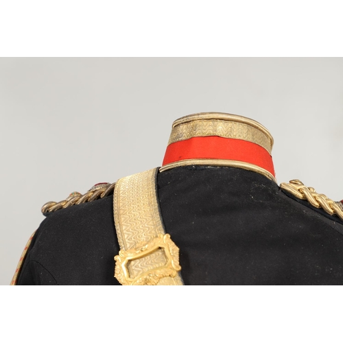 398 - THE MAGNIFICENT ROYAL ARTILLERY UNIFORM OF MAJOR GENERAL SIR GEORGE McKENZIE FRANKS KCB. The black u... 