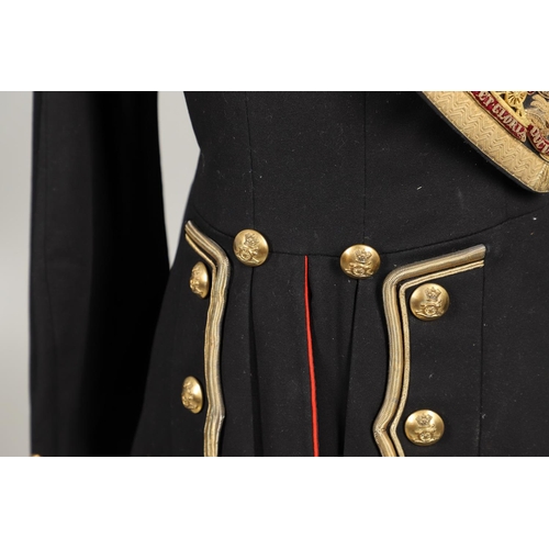 398 - THE MAGNIFICENT ROYAL ARTILLERY UNIFORM OF MAJOR GENERAL SIR GEORGE McKENZIE FRANKS KCB. The black u... 