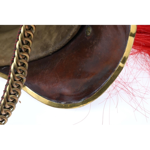 399 - A FINE VICTORIAN KINGS DRAGOON GUARDS OFFICER's  HELMET. A Kings Dragoon Guards Officers 1871 Patter... 