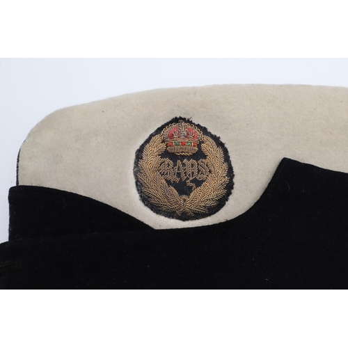 418 - A VICTORIAN 2nd DRAGOON GUARDS (QUEEN's  BAYS) OFFICER's  FIELD SERVICE SIDE CAP. An unusual Victori... 