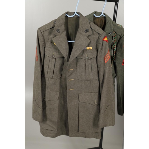 438 - A COLLECTION OF POST SECOND WORLD WAR US MARIE CORPS DRESS UNIFORM. A collection of US Marine Corps ... 