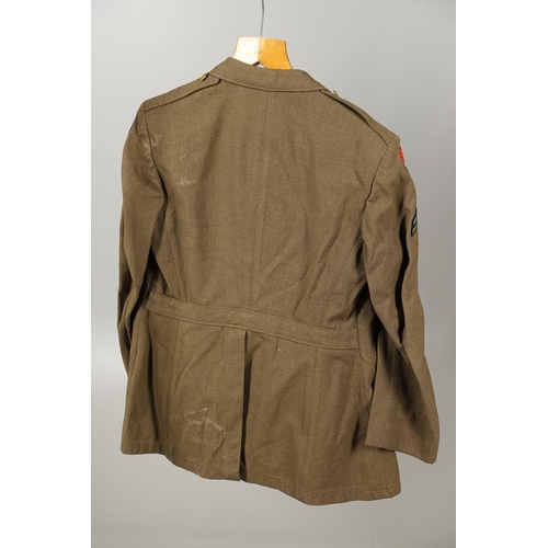 441 - A COLLECTION OF SECOND WORLD WAR AND LATER AMERICAN MILITARY UNIFORM. A 1944 pattern Wool field jack... 