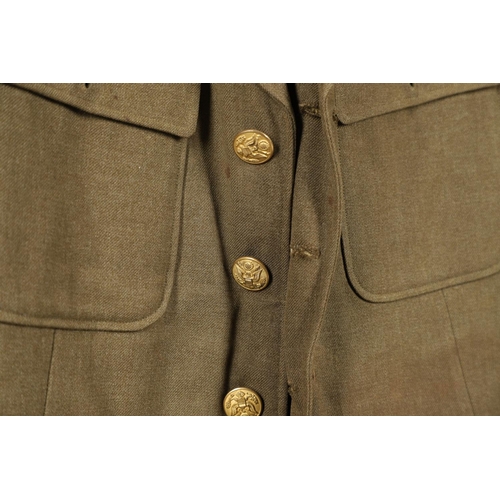 441 - A COLLECTION OF SECOND WORLD WAR AND LATER AMERICAN MILITARY UNIFORM. A 1944 pattern Wool field jack... 