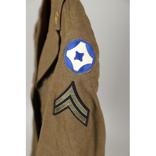 441 - A COLLECTION OF SECOND WORLD WAR AND LATER AMERICAN MILITARY UNIFORM. A 1944 pattern Wool field jack... 