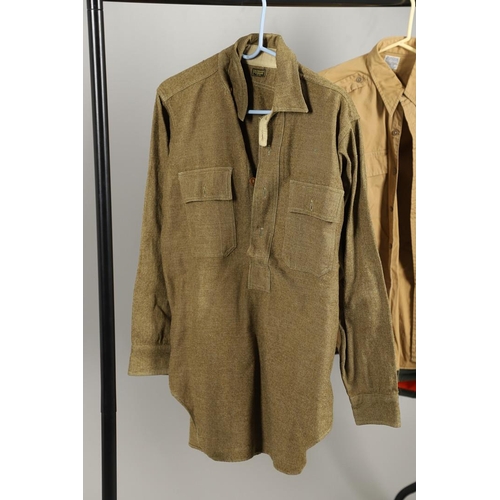 445 - A MID 20TH CENTURY AMERICAN FLYING JACKET, A MODERN N-3B FLYING JACKET AD OTHERS. A brown leather fl... 