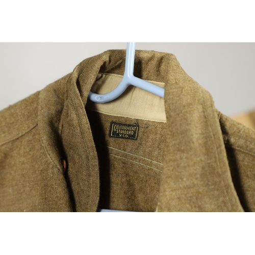 445 - A MID 20TH CENTURY AMERICAN FLYING JACKET, A MODERN N-3B FLYING JACKET AD OTHERS. A brown leather fl... 