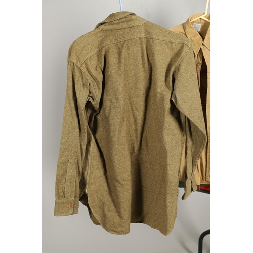 445 - A MID 20TH CENTURY AMERICAN FLYING JACKET, A MODERN N-3B FLYING JACKET AD OTHERS. A brown leather fl... 