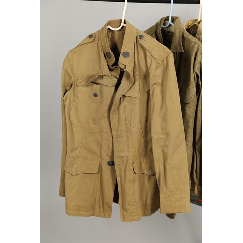 445 - A MID 20TH CENTURY AMERICAN FLYING JACKET, A MODERN N-3B FLYING JACKET AD OTHERS. A brown leather fl... 